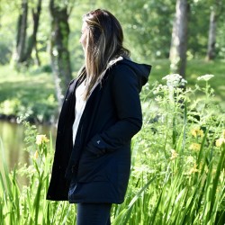 Parka à capuche Emma Noir